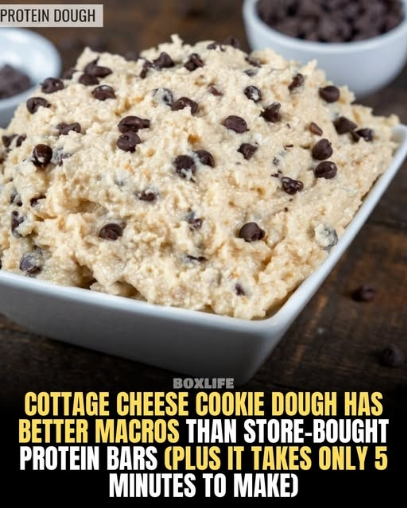 Cottage Cheese Chocolate Chip Cookie Dough