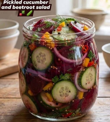 Pickled Cucumber & Beetroot Salad