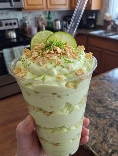 Zero-Carb Lime Cheesecake Mousse Cup