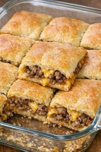 4-Ingredient Cheeseburger Pockets