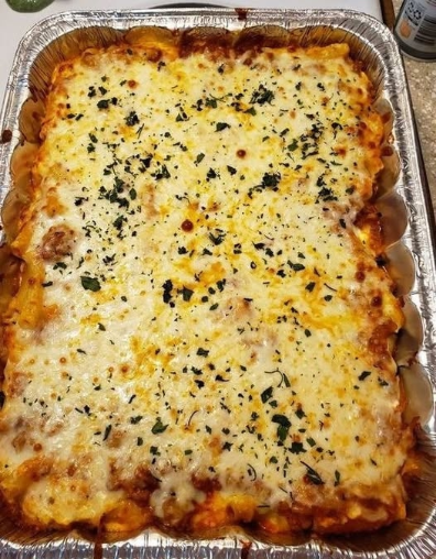 Cheesy Baked Beef & Cheese Ravioli Casserole