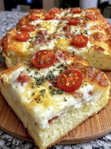 Cheesy Tomato & Herb Breakfast Bread Bake