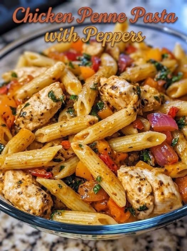 Chicken Penne Pasta with Peppers